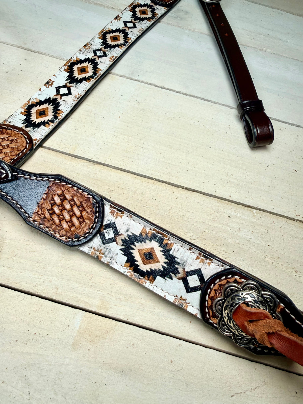 Desert Aztec Basketweave Tack Set