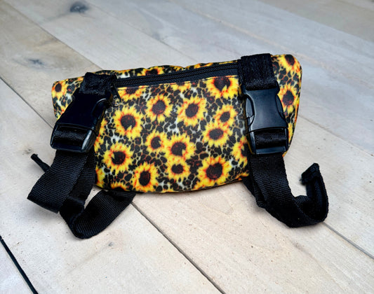 Sunflower Cheetah Insulated Saddle Pouch