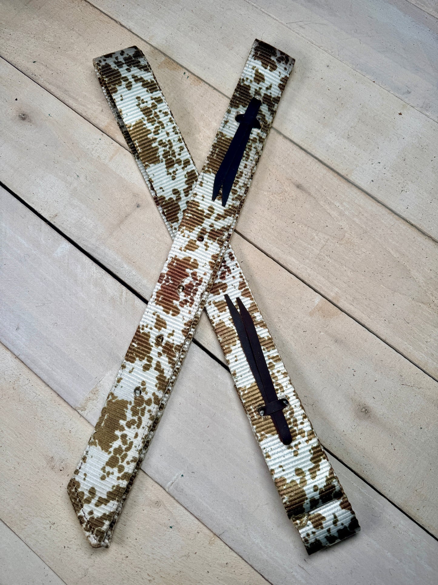 Cow Print Cinch Strap