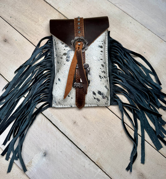 Silver Splatter Cinch Saddle Bag