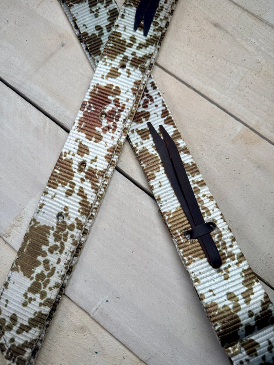 Cow Print Cinch Strap