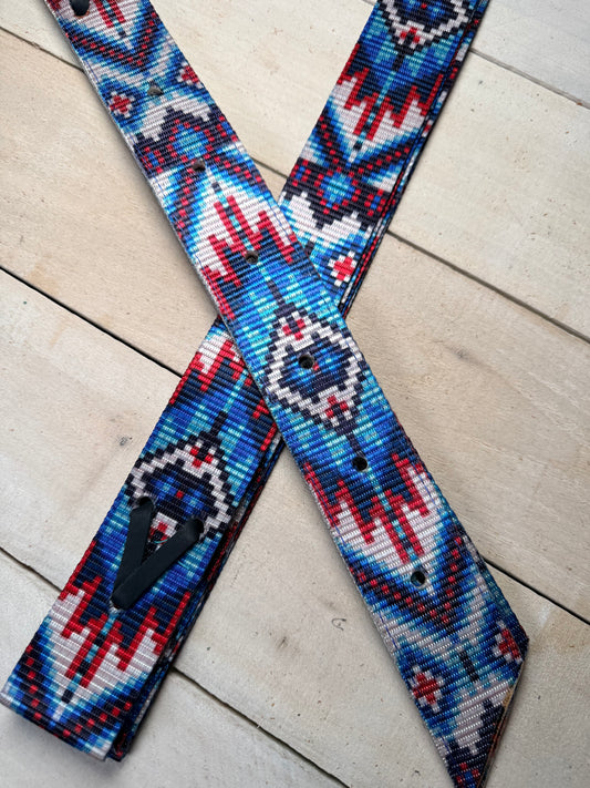 Red, White and Blue Aztec Cinch