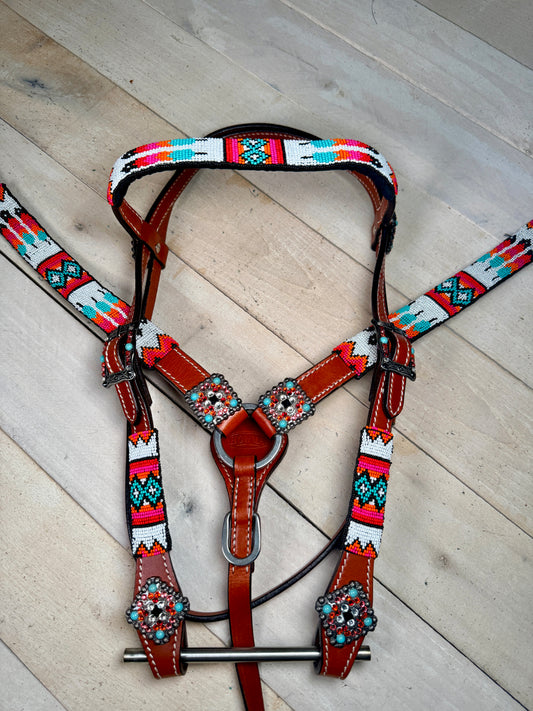 Sunset Tribal Beaded Tack Set