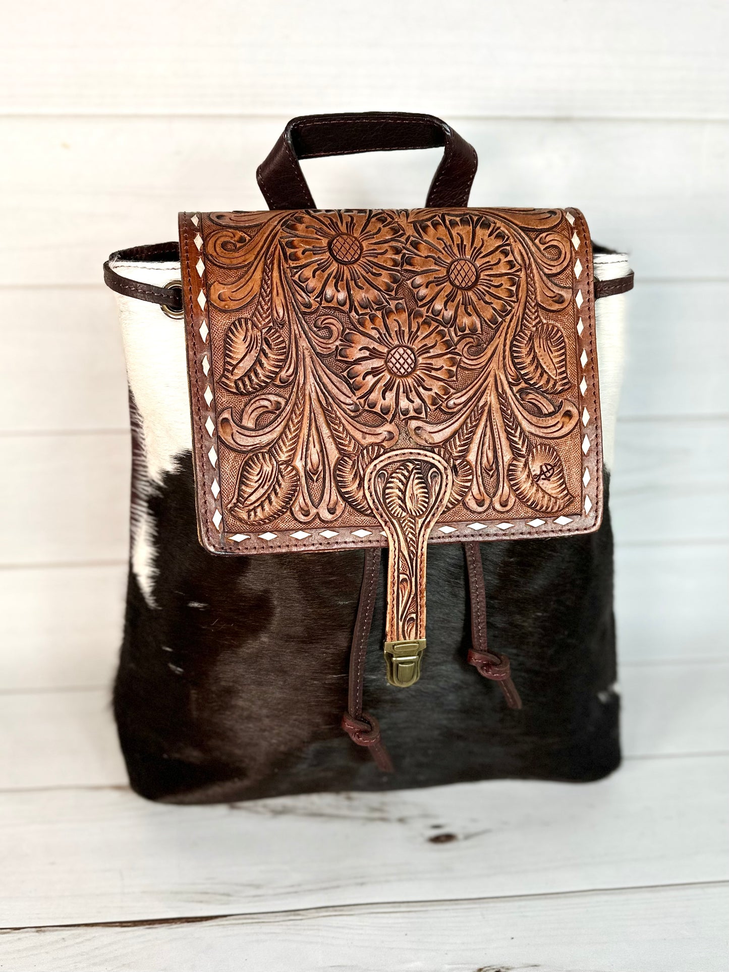 Hide & Tooled Backpack