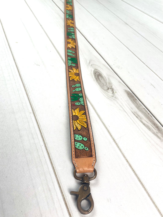 Cactus Sunflowers Crossbody Handbag Strap