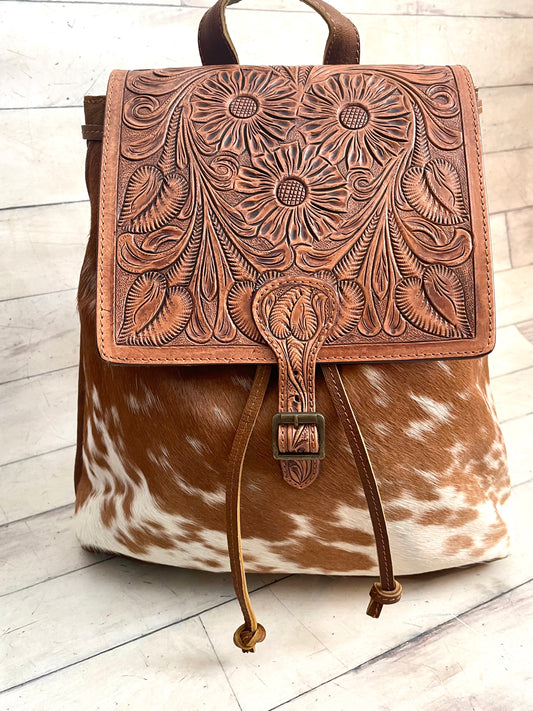 Hide & Tooled Backpack