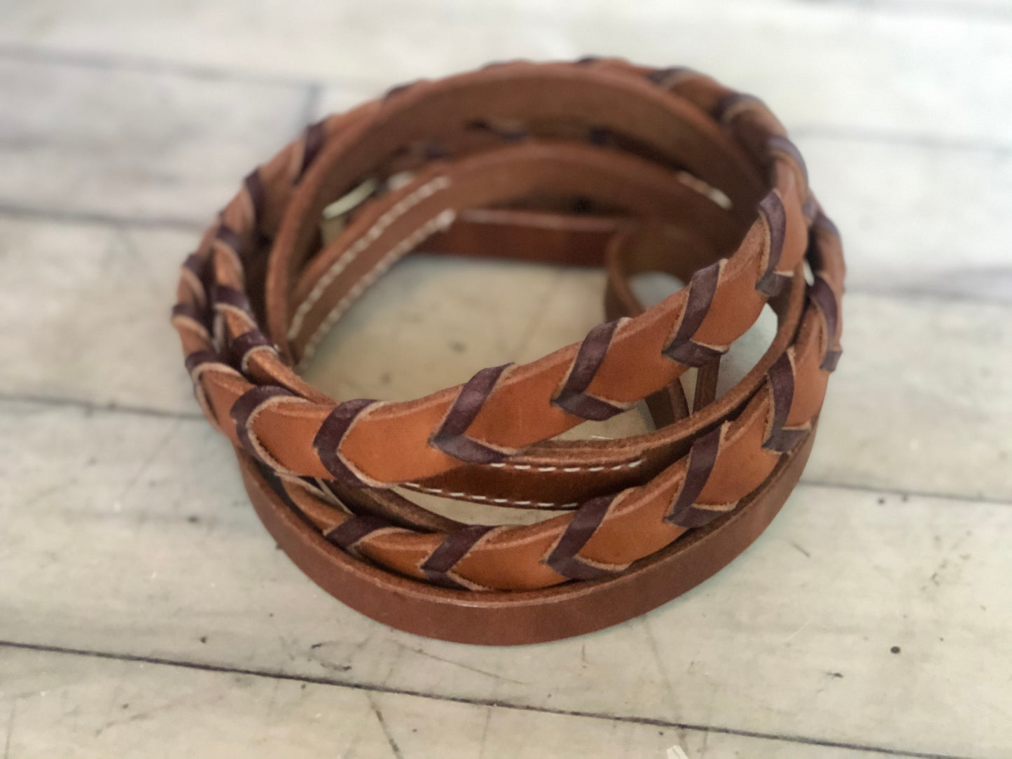 Leather Laced Barrel Reins