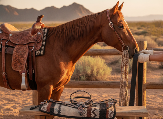 Copper Stud and Concho Leather Cut Out Set