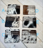Cowhide Card/License Slim Wallet