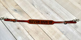 Never Give Up Leather Wither Strap