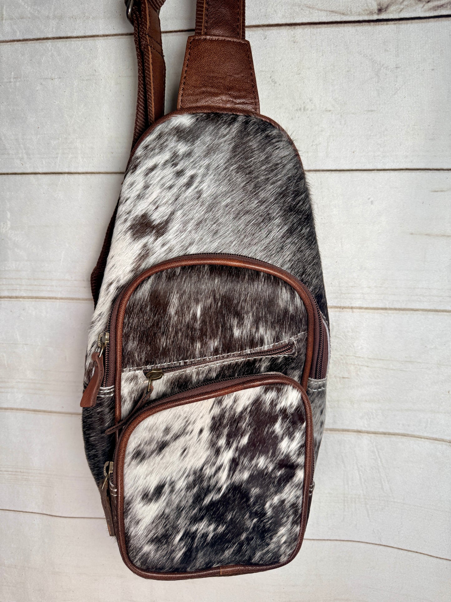 Cowhide Leather Sling Bag