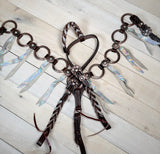 Shimmer Tassel Copper Concho and Ring  Tack Set