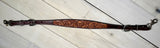 Tulip Leather Tooled Wither Strap