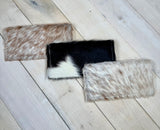 Brown Hide Snap Closure Wallet