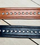 Leather Crystal Studded Wither Strap