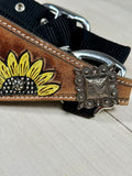 Bright Yellow Painted Sunflower Bronc Halter
