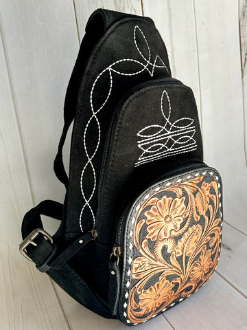 ecote suede mini backpack Suede and Leather Retro Stitch Western Backpack – Cowgirl Barn & Tack