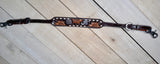 Sunflower Tooled Buckstitch Wither Strap