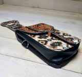 Desert Aztec Floral Tooled Saddle Bag