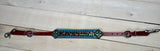 Teal Metallic Cheetah Wither Strap