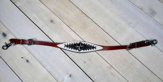 Black and White Checkered Wither Strap