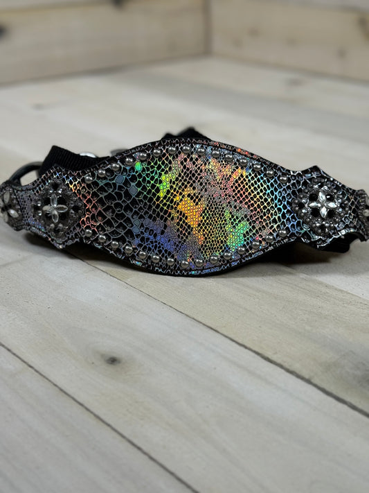 Iridescent Snake Skin Pattern Bronc Halter
