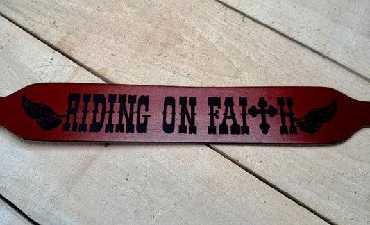 Riding on Faith Wither Strap
