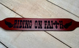 Riding on Faith Wither Strap