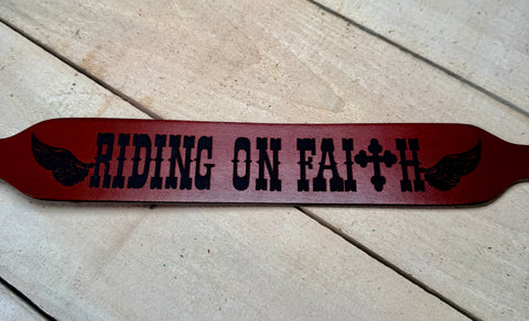 Riding on Faith Wither Strap