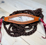Hide On Studded Mule Tape Bronc Halter with Lead