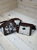 Cowhide Leather Braided Crossbody/Waist Bag