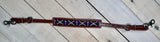 Purple Cross Beaded Wither Strap