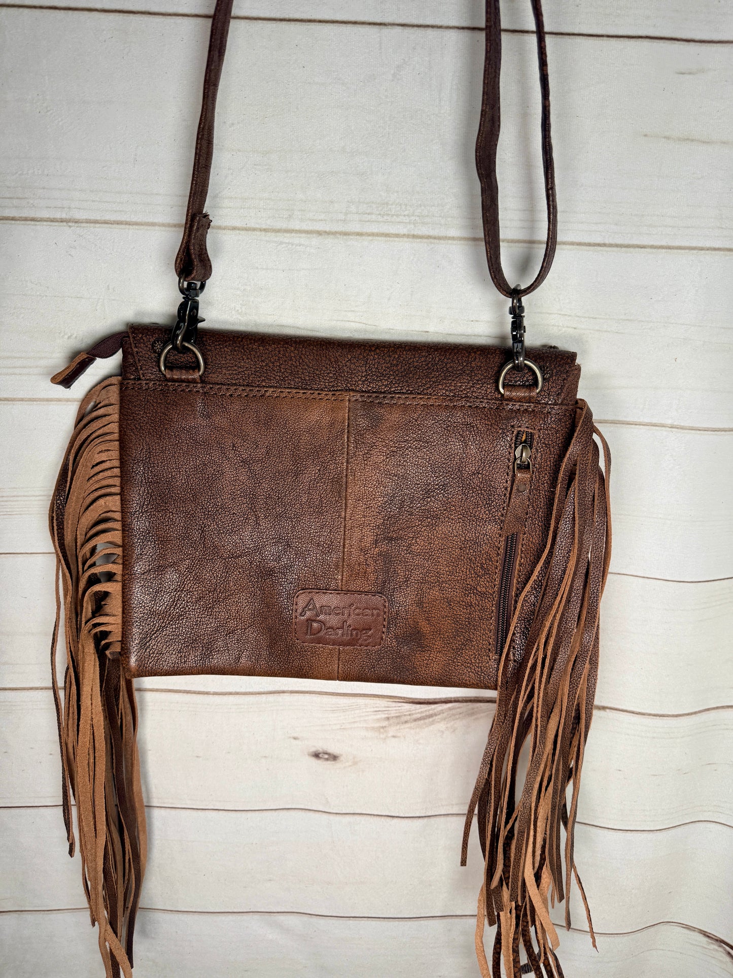 Saddle Blanket Copper Studded Crossbody Bag