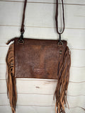 Saddle Blanket Copper Studded Crossbody Bag