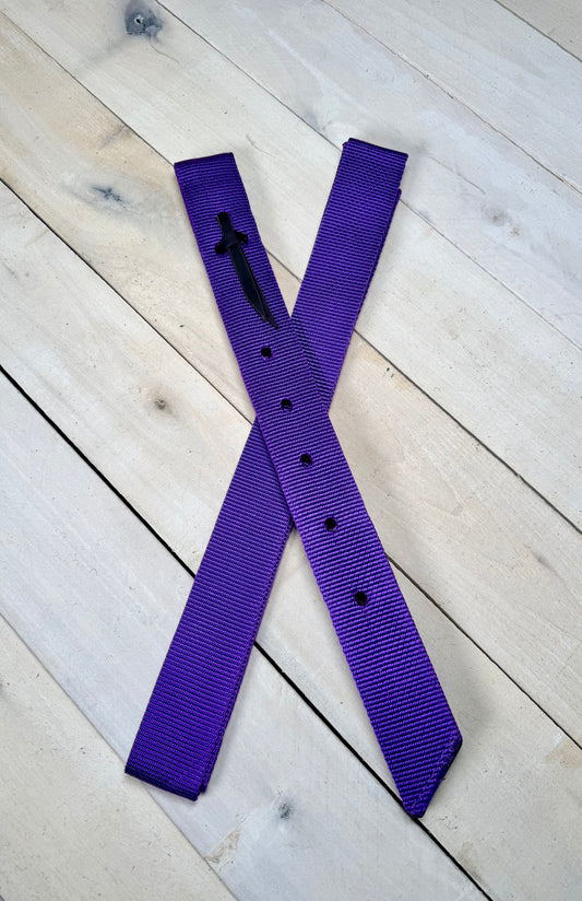Purple Solid Cinch Strap Set