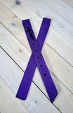 Purple Solid Cinch Strap Set