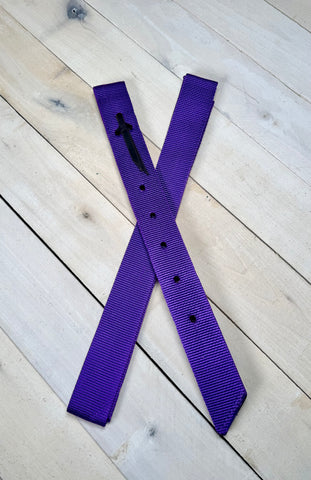 Purple Solid Cinch Strap Set