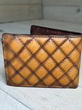 Leather Embroidered Bi-Fold Western Wallet