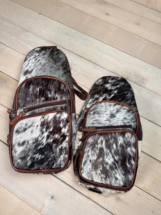 Cowhide Leather Sling Bag