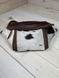Cowhide Leather Braided Crossbody/Waist Bag