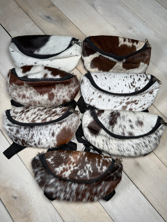 Cowhide Clip-On Saddle Bag