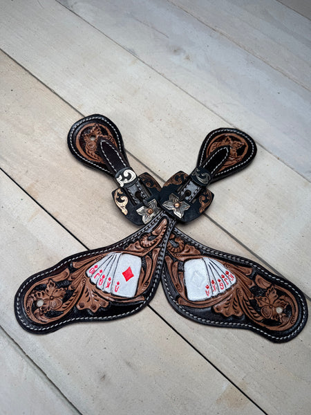 Diamond Flush Two Tone Spur Strap