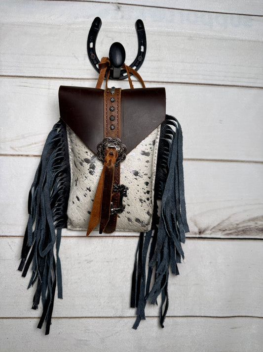 Silver Splatter Cinch Saddle Bag