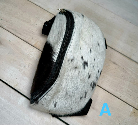 Cowhide Clip-On Saddle Bag