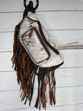 Cowhide Leather FringeCrossbody/Waist Bag