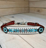 Arctic Design Teal Fringe Wither Strap