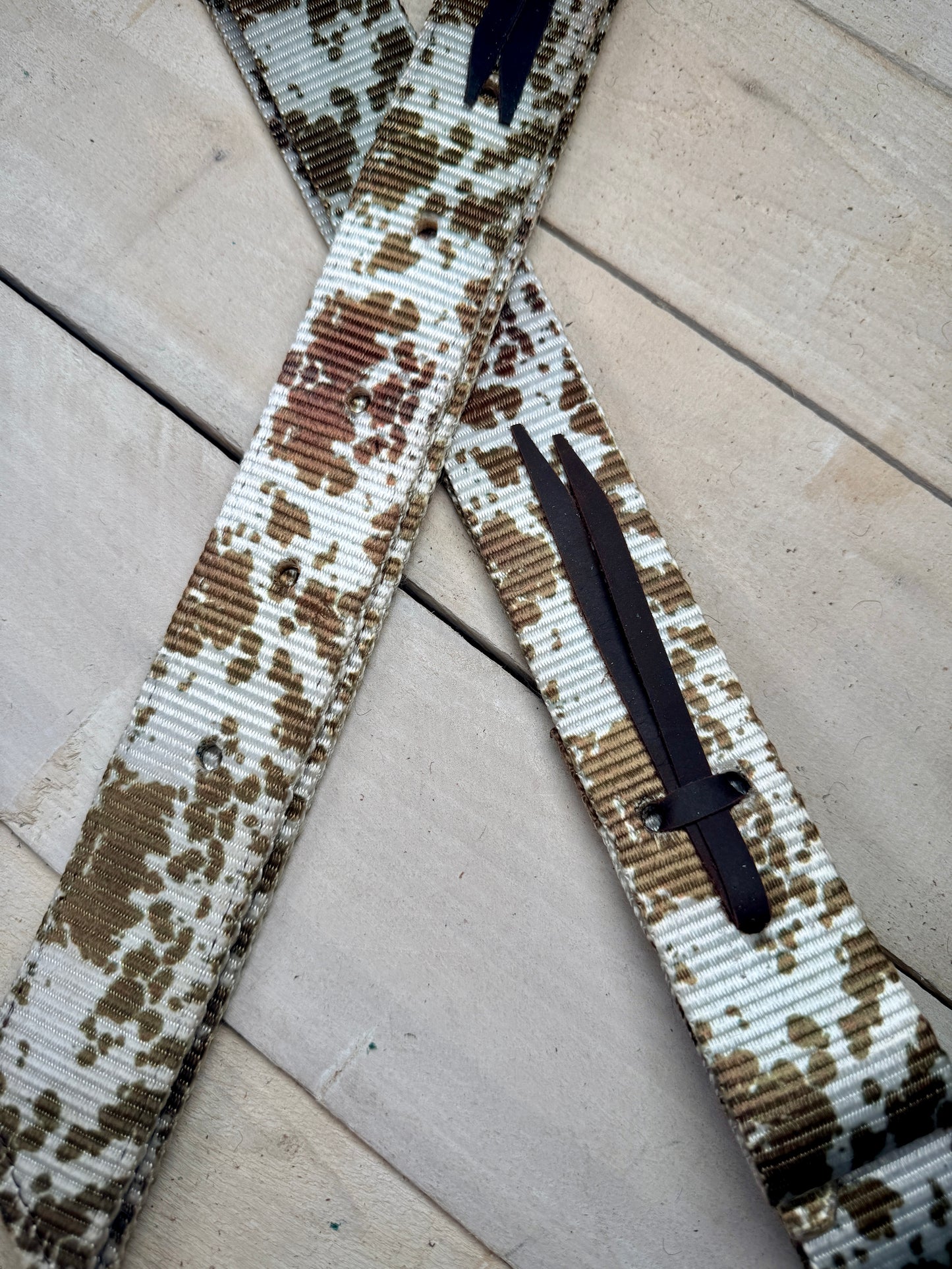 Cow Print Cinch Strap