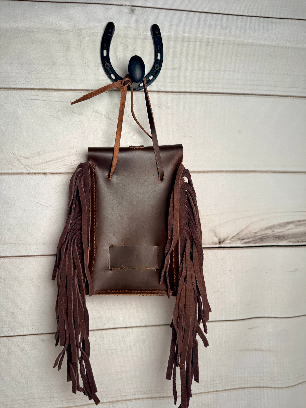 Hide and Fringe Cinch Saddle Bag