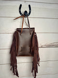 Hide and Fringe Cinch Saddle Bag