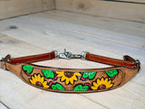 Sunflower Cactus Painted Wither Strap